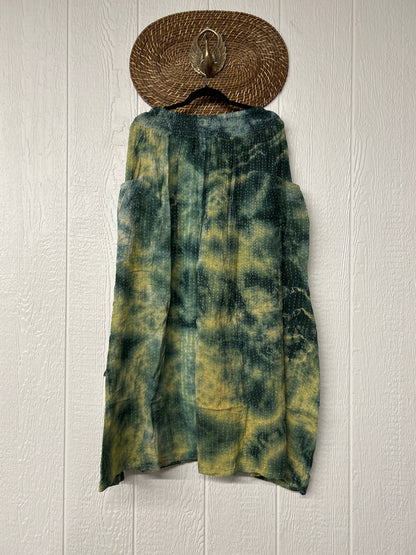 Pareo Kantha Butterfly Cargo Skirt 0526 017