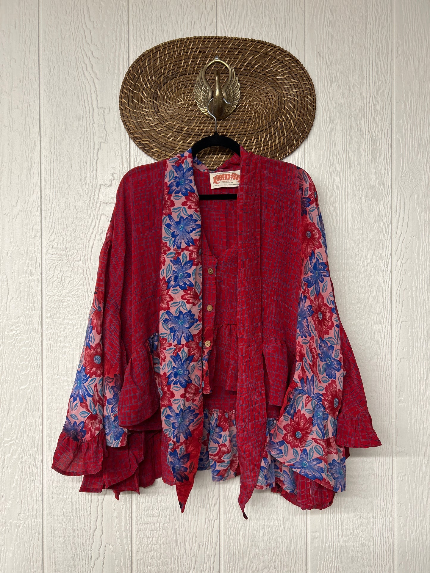 Crepe Sari Wild Rose Top 1225 221