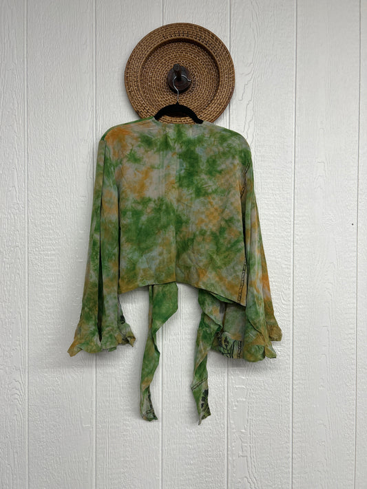 Crepe Sari Zeppelin Crop Shrug 0426 220