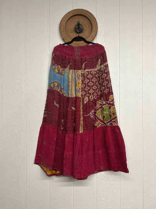 Pareo Kantha Lotus Maxi Skirt 0826 001
