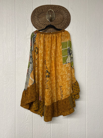 Crepe Wild Rose Skirt 1025 090