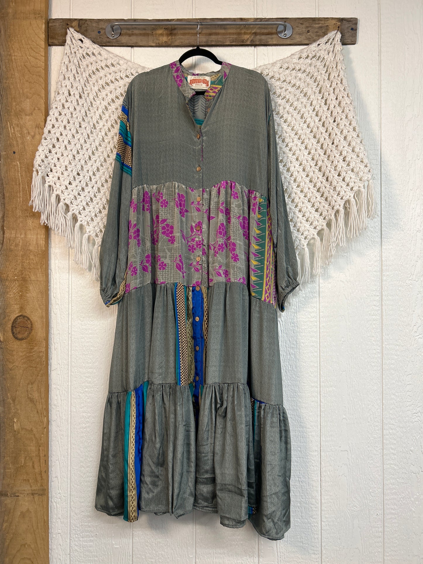 Rasgulla Sari Luminous Maxi Dress 0226 242