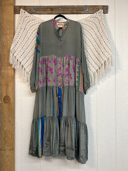 Rasgulla Sari Luminous Maxi Dress 0226 242