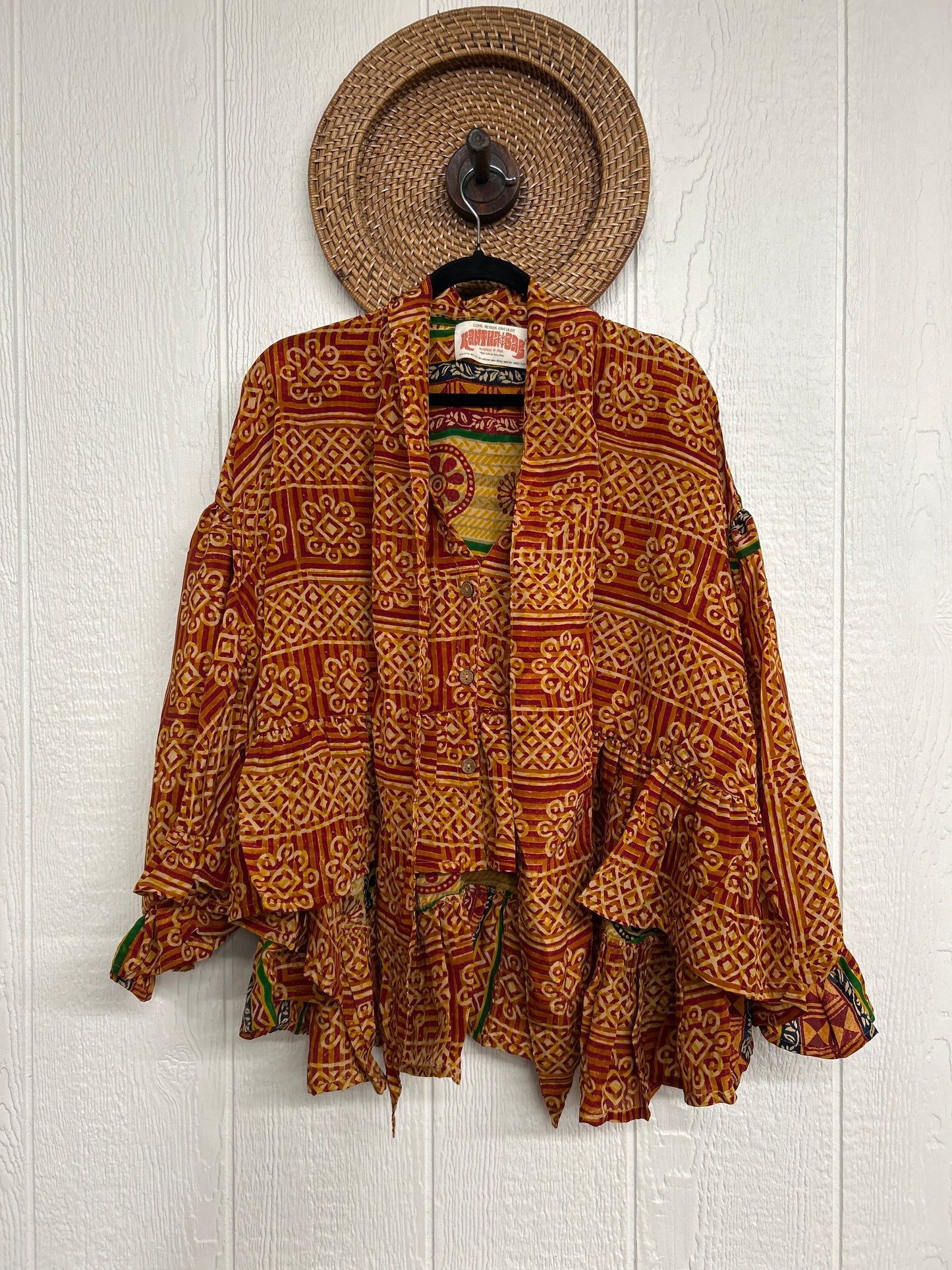 Crepe Sari Wild Rose Top 1225 139