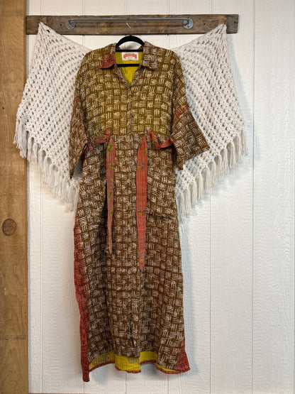Pareo Kantha Gravity Duster Dress 0226 132