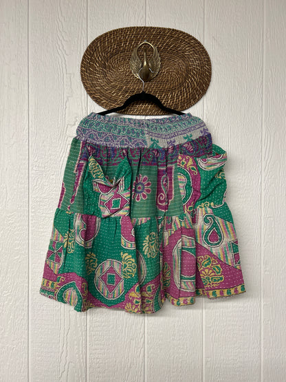 Pareo Kantha Meadow Skirt 0826 096