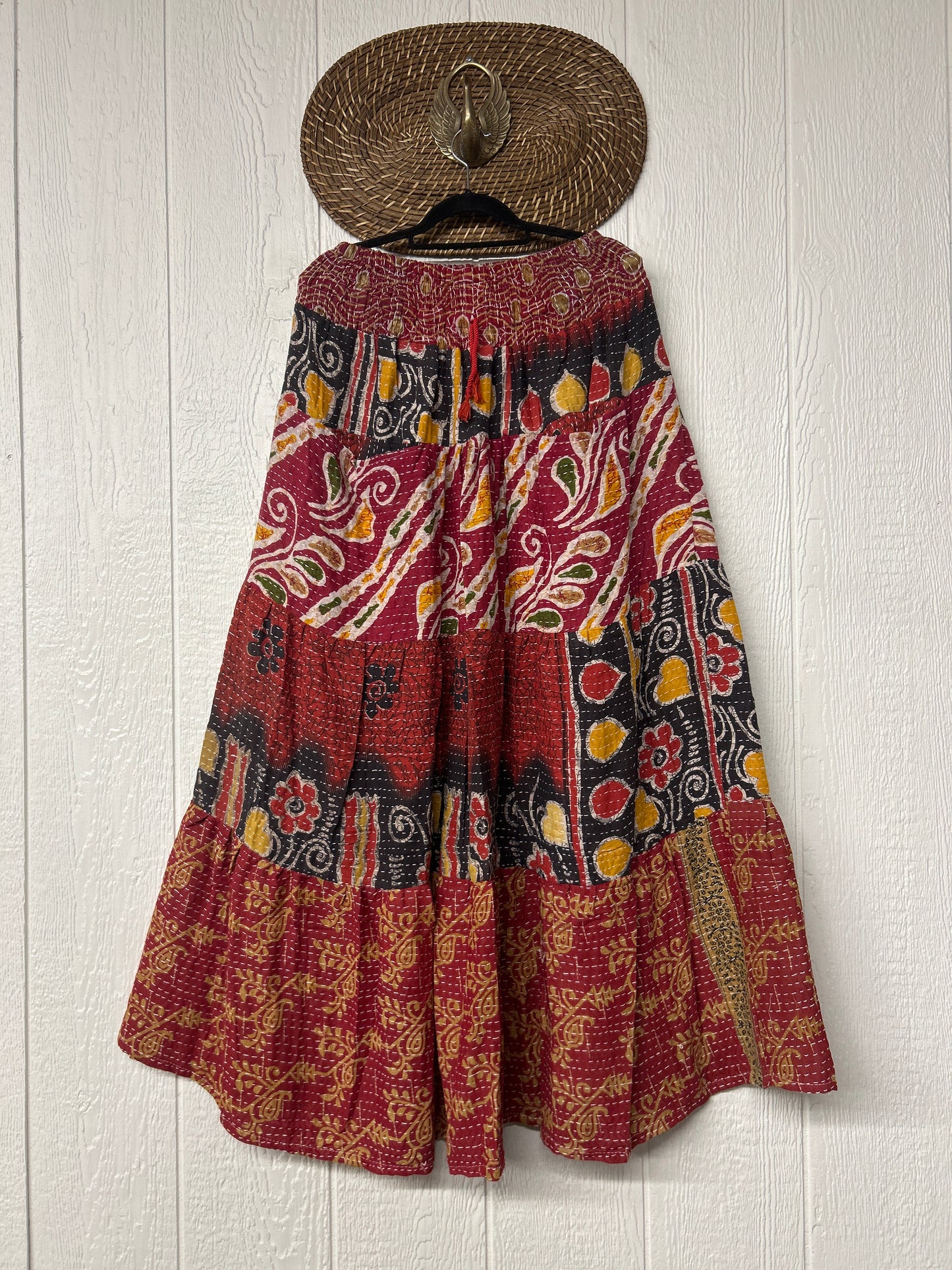 Pareo Kantha Lotus Maxi Skirt 0826 175