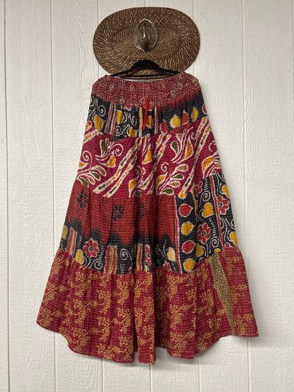 Pareo Kantha Lotus Maxi Skirt 0826 175