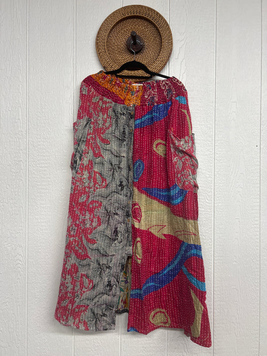 Pareo Kantha Butterfly Cargo Skirt 0426 203