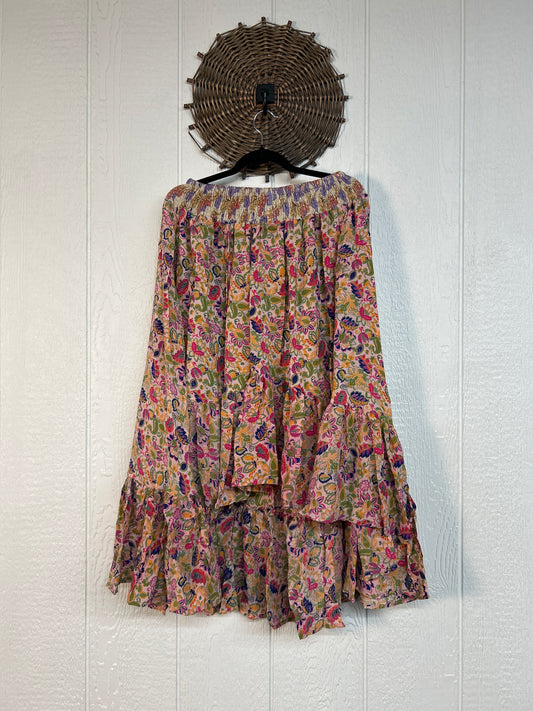 Crepe Sari Dahlia Skirt 1026 207