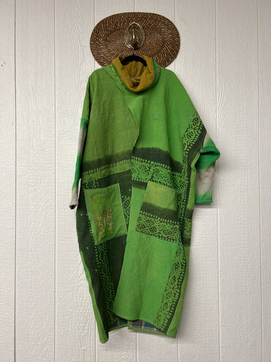 Fine Kantha Cowl Split Pullover 1225 048