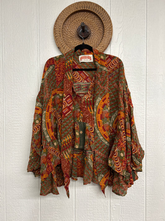 Crepe Sari Wild Rose Top 1225 133