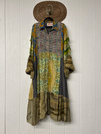 Crepe Sari Rhiannon Duster Dress 0226 045