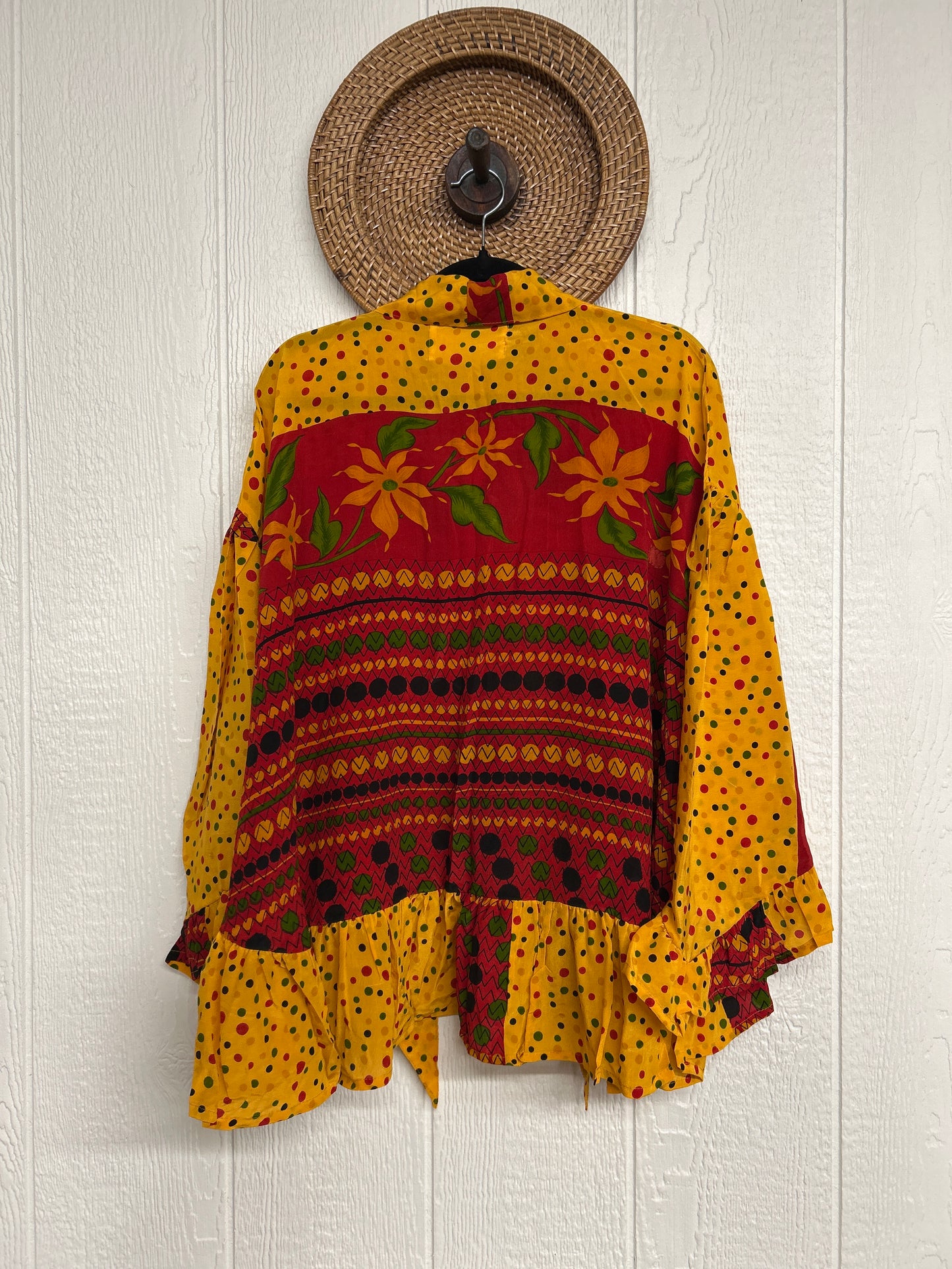 Crepe Sari Wild Rose Top 1225 069