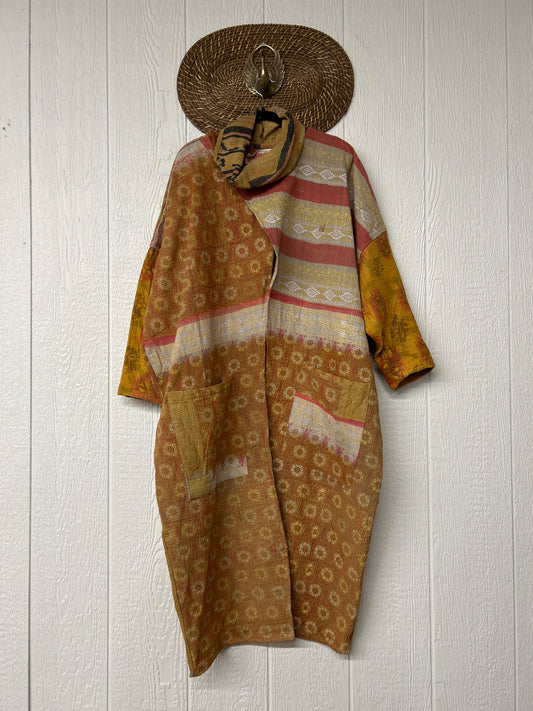 Fine Kantha Cowl Split Pullover 1225 040