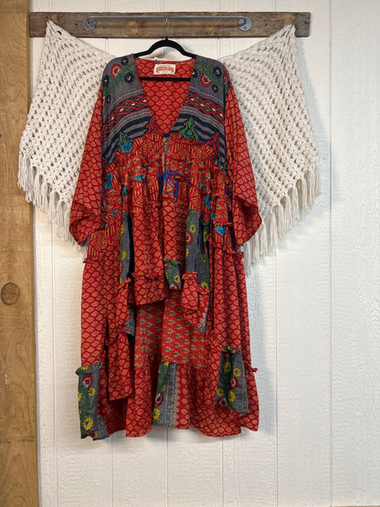 Rasgulla Sari Rhiannon Kimono 0826 061