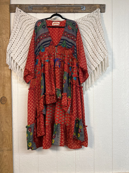Rasgulla Sari Rhiannon Kimono 0826 061