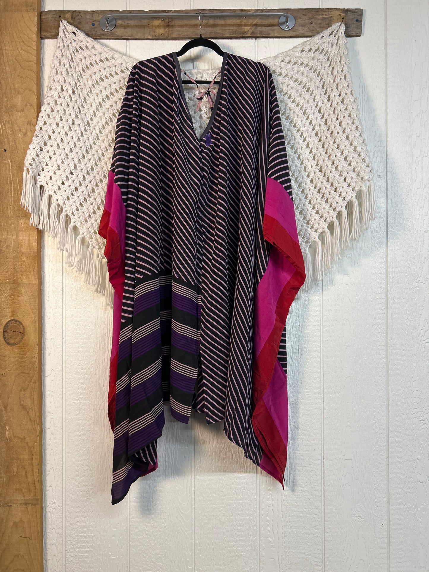 Crepe Sari Orchid Kimono 0626 157