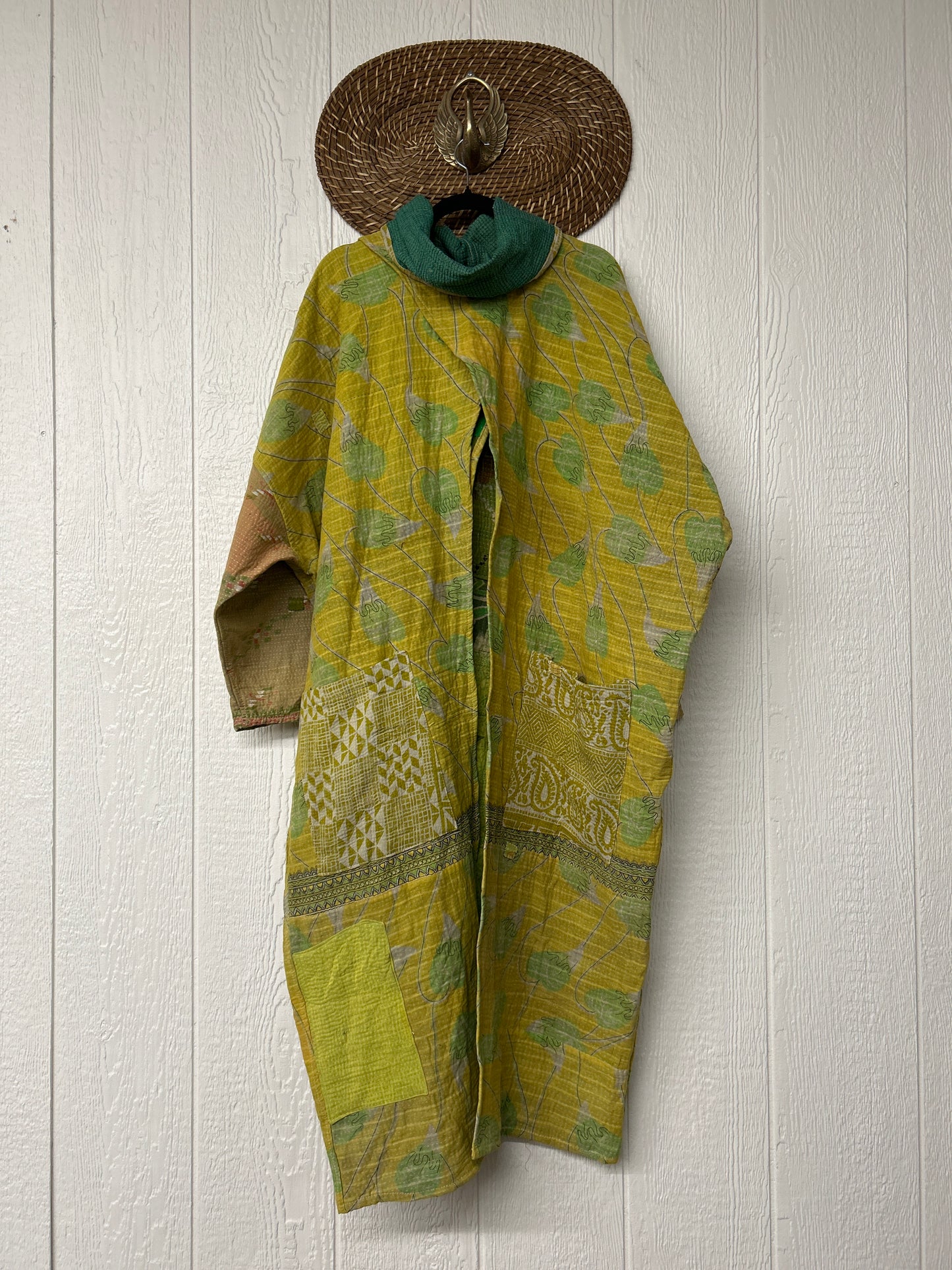 Fine Kantha Cowl Split Pullover 1225 059