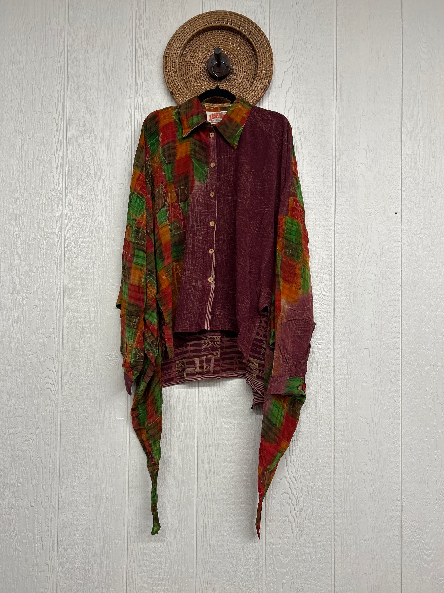 Crepe Sari Nirvana Button Down 1125 263