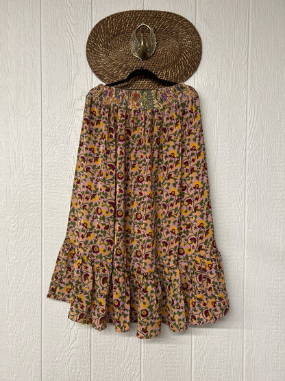 Crepe Sari Dahlia Skirt 1026 133