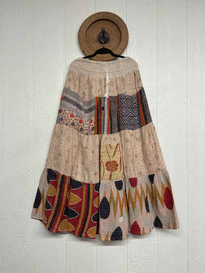 Pareo Kantha Lotus Maxi Skirt 0826 062