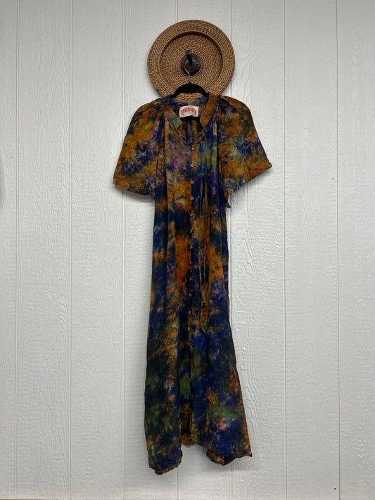 Crepe Sari Summer Woodstock Duster 0626 116