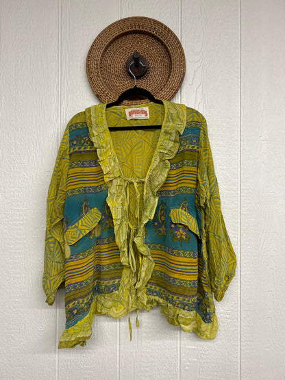 Crepe Sari Ruffle Daisy Blouse 0226 117
