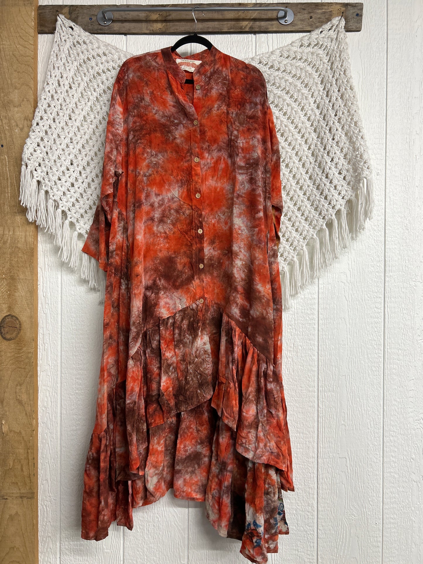 Crepe Sari Dahlia Duster Dress 0326 137