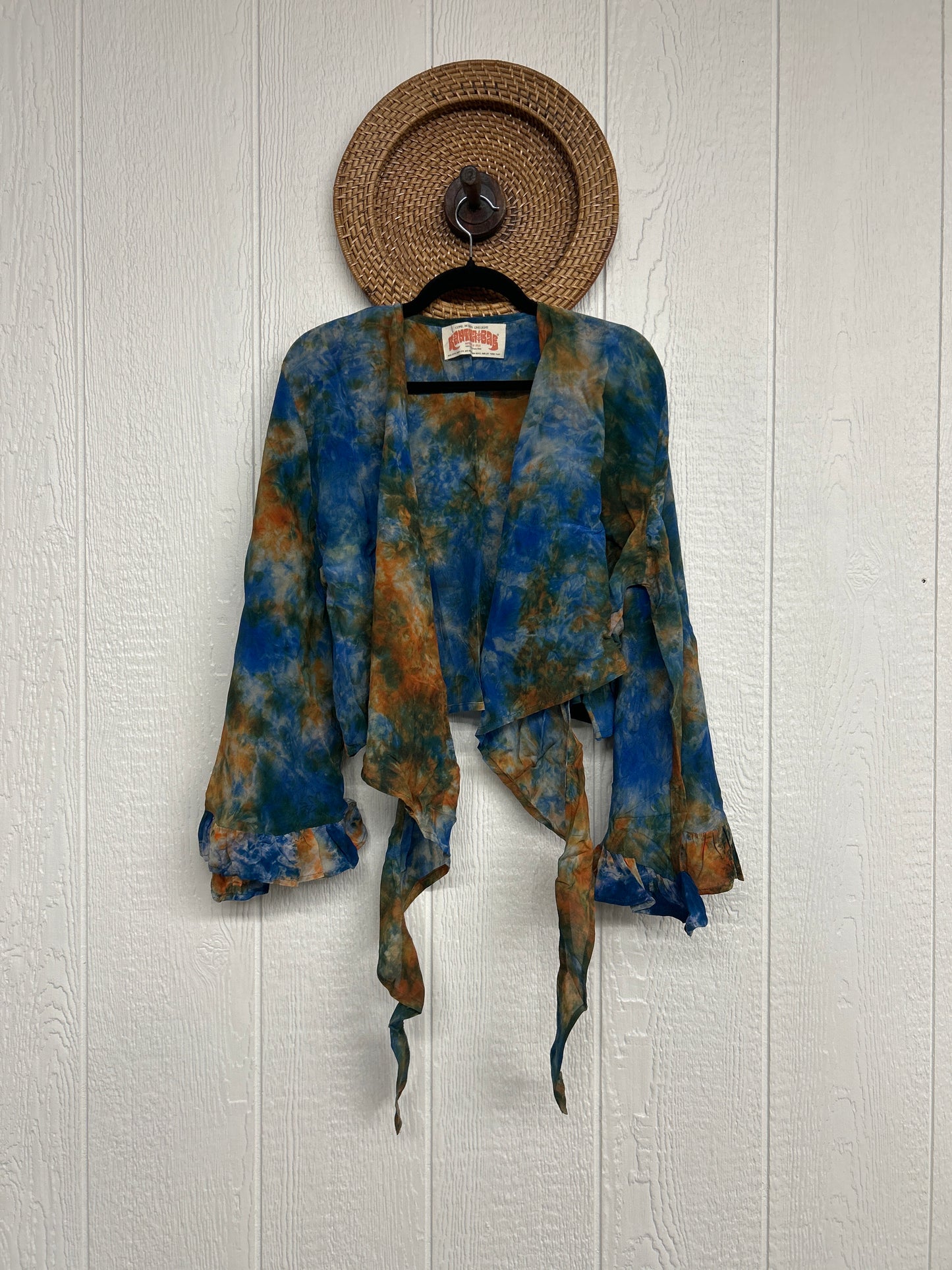 Crepe Sari Zeppelin Crop Shrug 0426 160