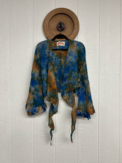 Crepe Sari Zeppelin Crop Shrug 0426 160