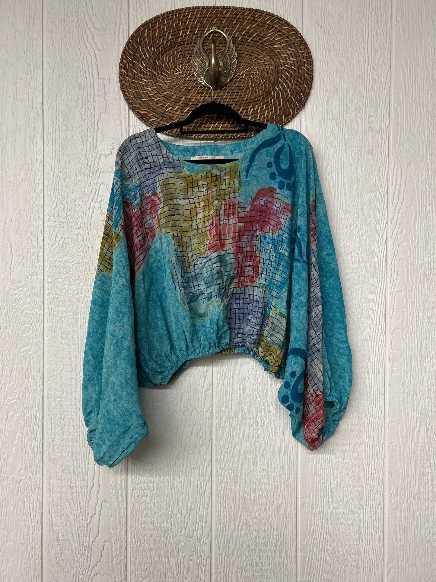 Crepe Sari Luna Crop Top 0126 258