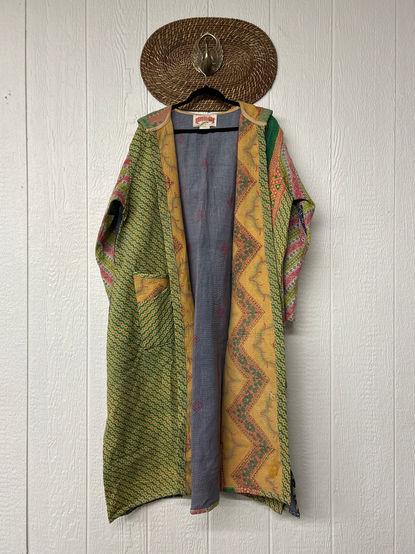 Fine Kantha Rising Sun Coat 1125 079