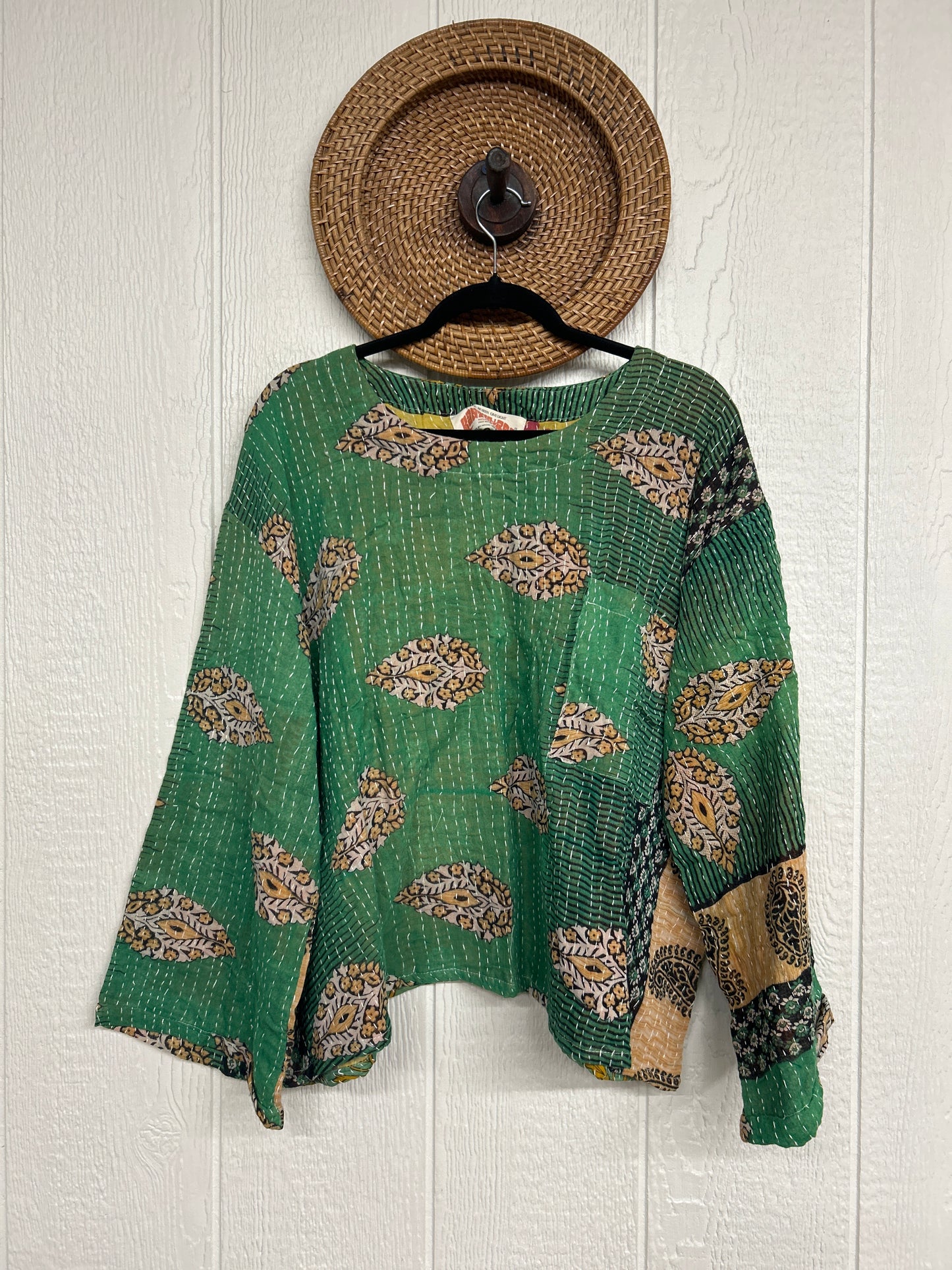 Pareo Kantha Wanderer Pocket Crop Top 0226 093