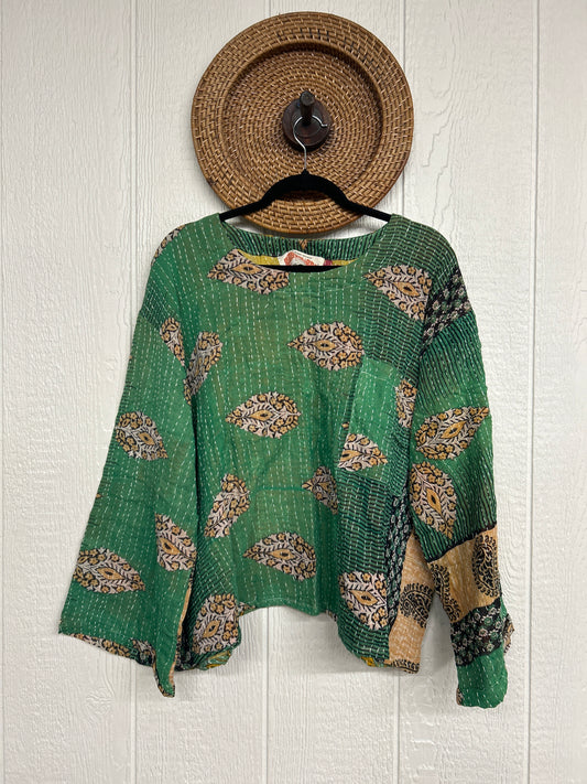 Pareo Kantha Wanderer Pocket Crop Top 0226 093