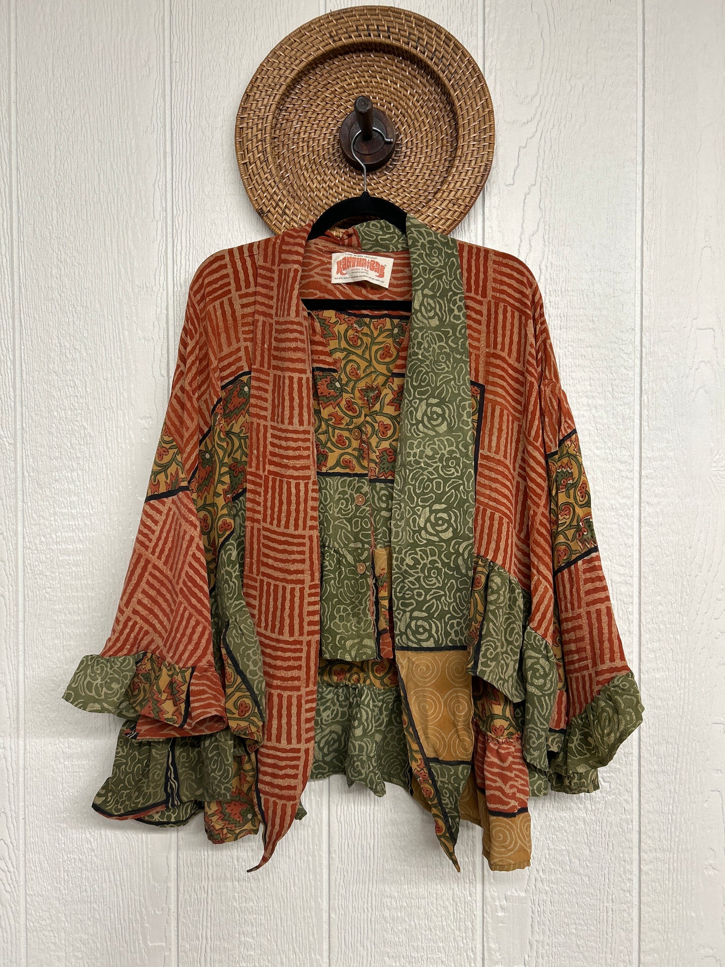 Crepe Sari Wild Rose Top 1225 022