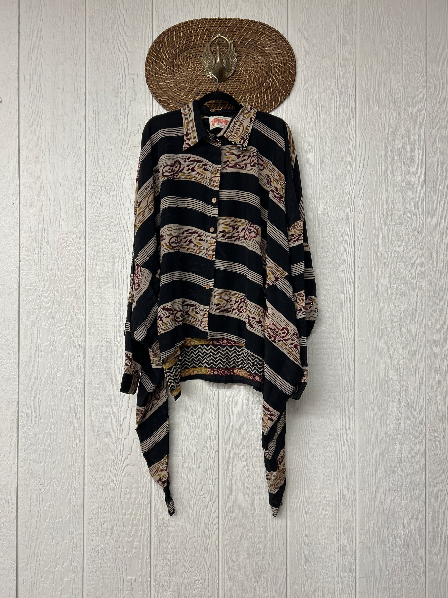 Crepe Sari Nirvana Button Down 1125 103