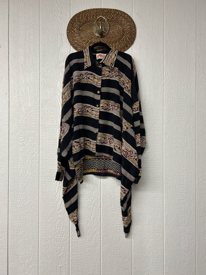 Crepe Sari Nirvana Button Down 1125 103