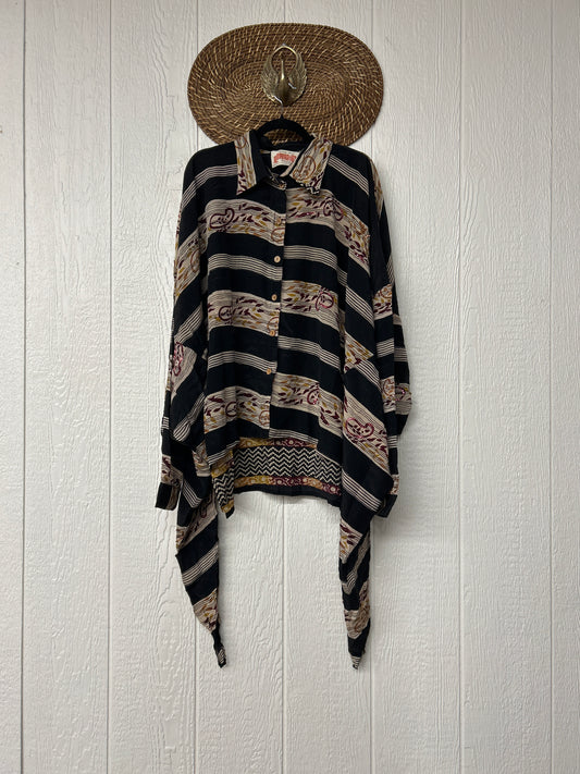 Crepe Sari Nirvana Button Down 1125 103