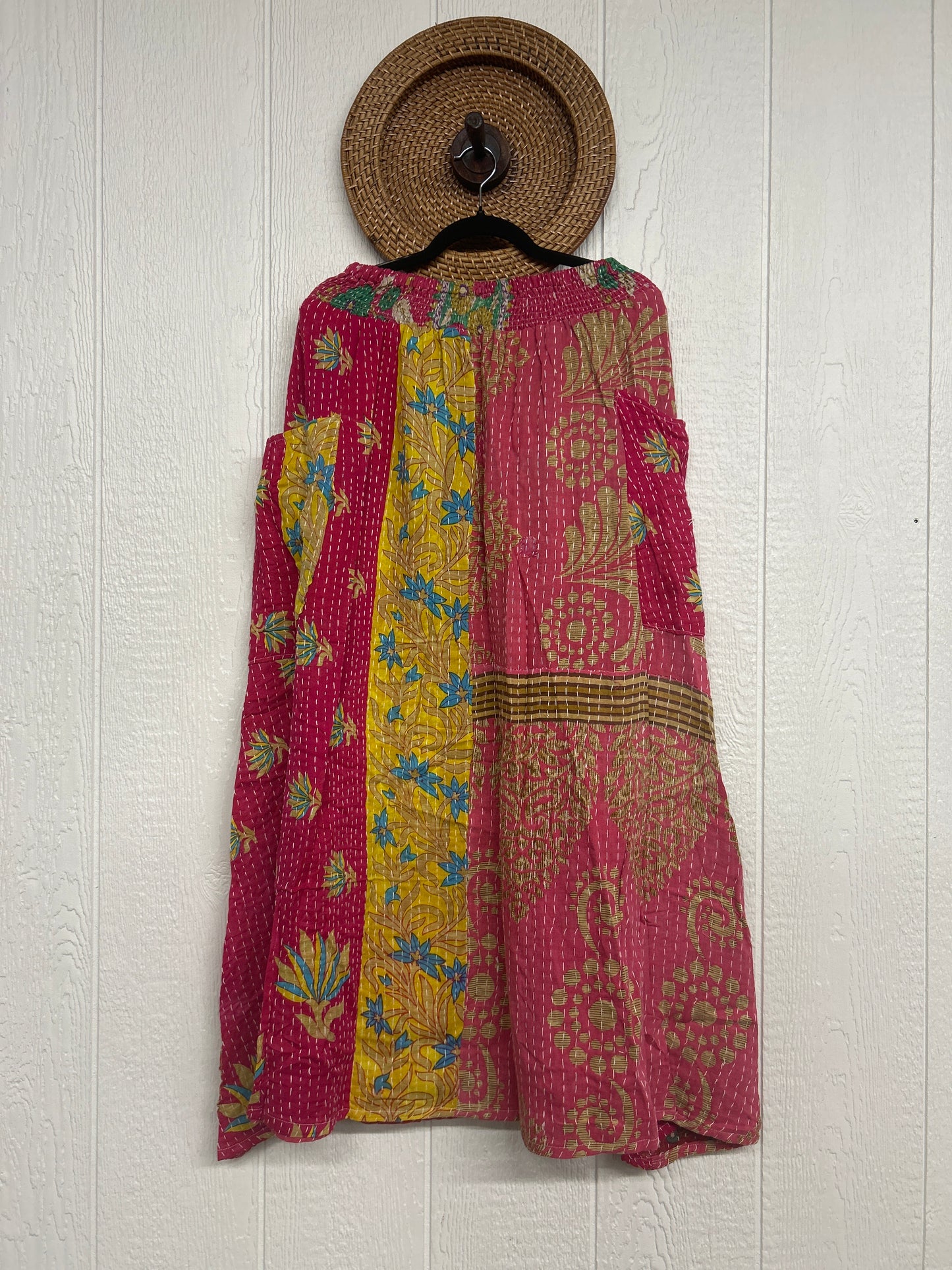 Pareo Kantha Butterfly Cargo Skirt 0426 160