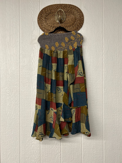 Crepe Sari Inner Peace Wrap Skirt 0626 103