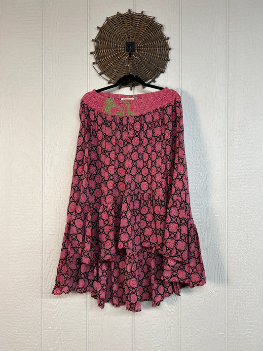 Crepe Sari Dahlia Skirt 1026 179