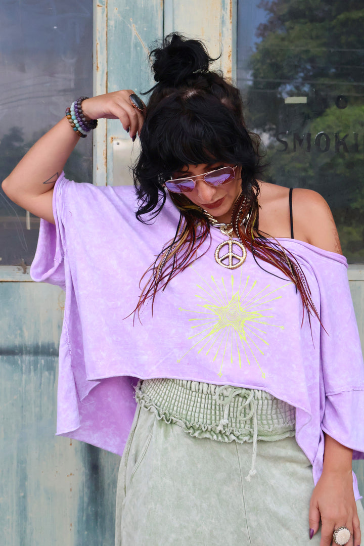 KB Dream Crop Tee - Violet