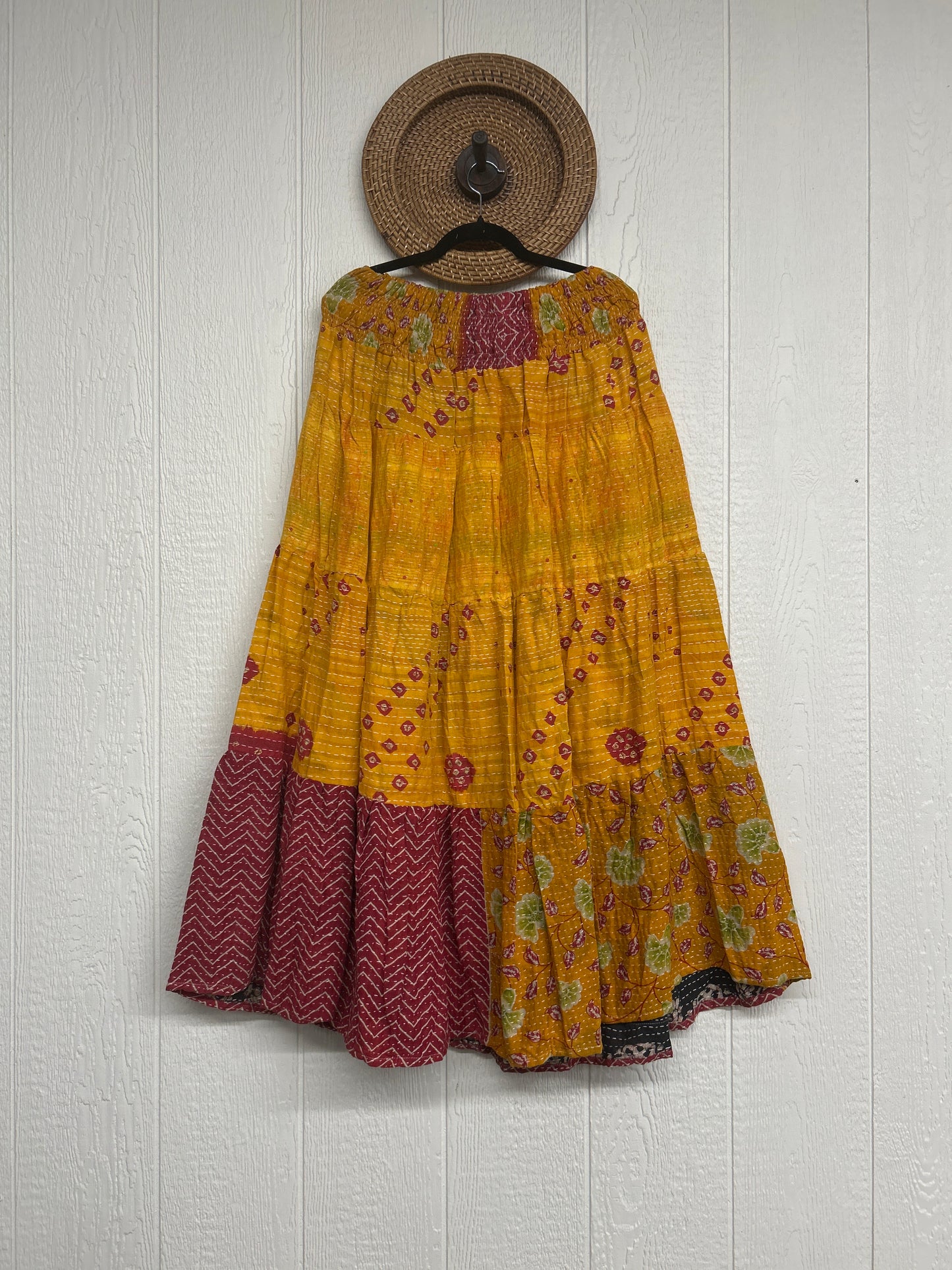 Pareo Kantha Lotus Maxi Skirt 0826 235