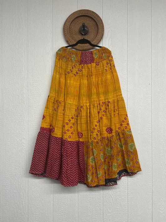 Pareo Kantha Lotus Maxi Skirt 0826 235