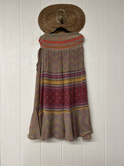 Crepe Sari Inner Peace Wrap Skirt 0626 220