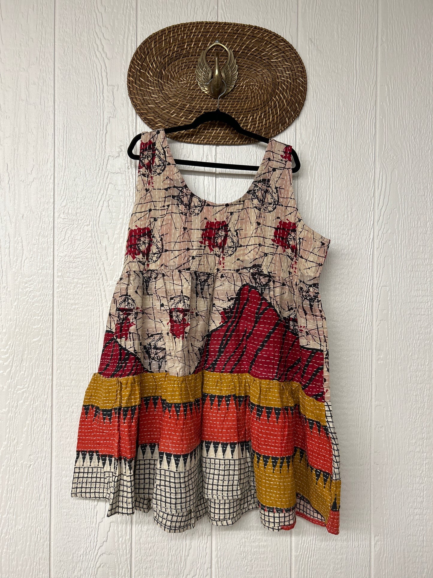 Kantha Meadow Mini Dress 0625 162