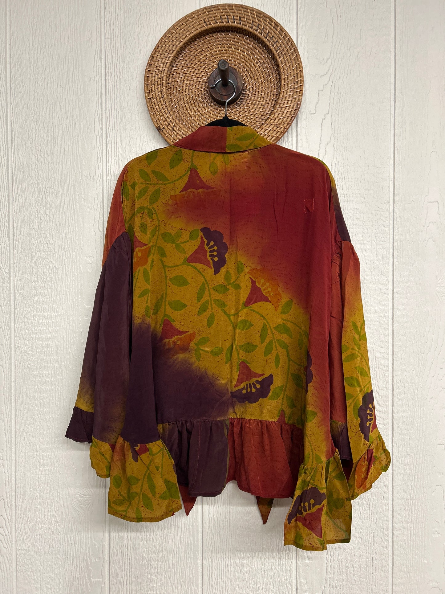 Crepe Sari Wild Rose Top 1225 056