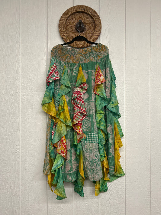 Pareo Kantha Willow Maxi Skirt 0826 094