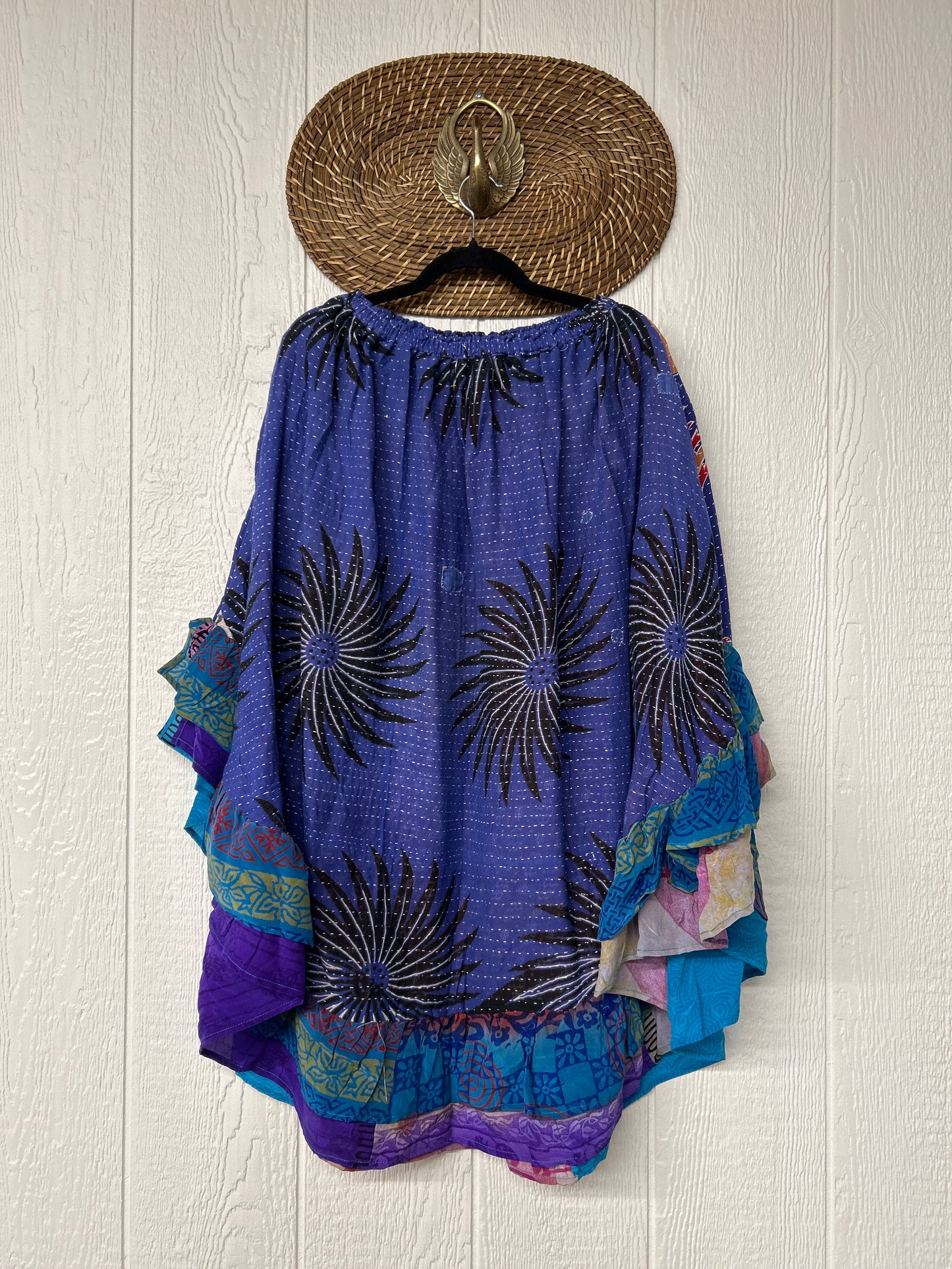 Pareo Kantha Wild Rose Skirt 0426 230